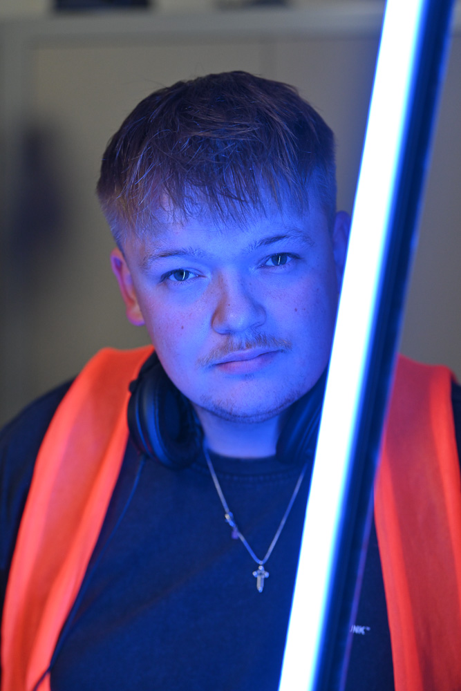 Behind the scenes - Maurice Portraitaufnahme